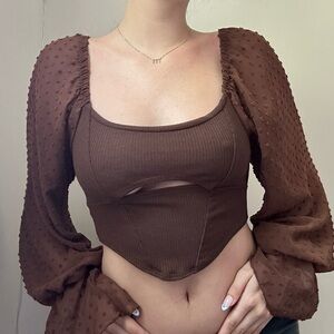 Urban Outfitters Long Sleeve Blouse